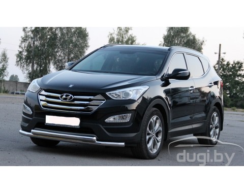 Передняя двойная труба для Santa Fe 2013+.